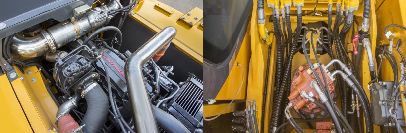 Двигатель Cummins, гидравлика Kawasaki