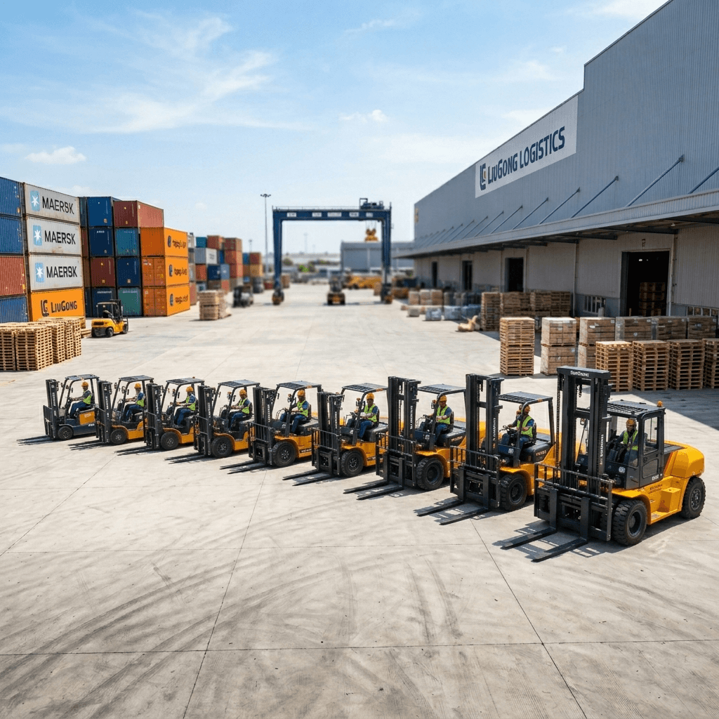 Продуктовая линейка LiuGong Forklifts. Вилочные погрузчики с грузоподъемностью от 1,5 до 16 тонн