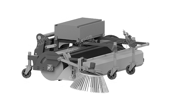 Щетка с передним бункером для фронтального погрузчика